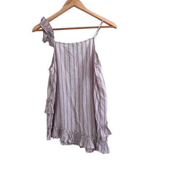 Ro & De NWT striped asymmetrical top size small - Picture 1 of 4